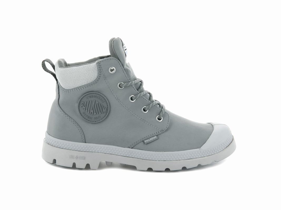 Palladium Pampa Lite + Cuff Wp Damen Stiefel Wasserdicht HellGrau ||785429-RLE||